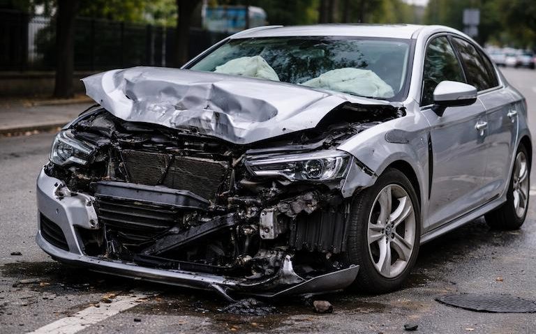 Schadengutachten Unfallfahrzeug - KI generiertes Bild