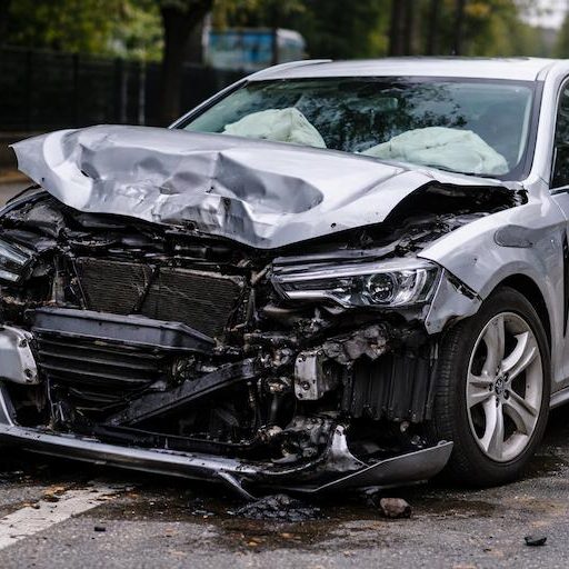Unfallgutachten Schadengutachten Unfallwagen KI generiertes Bild